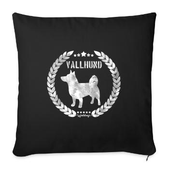 Vallhund Götse Army4 - Housse de coussin décorative 45 x 45 cm - noir - Devant