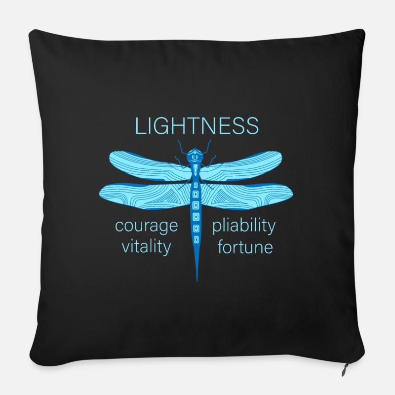 facilité - Housse de coussin décorative 45 x 45 cm - noir