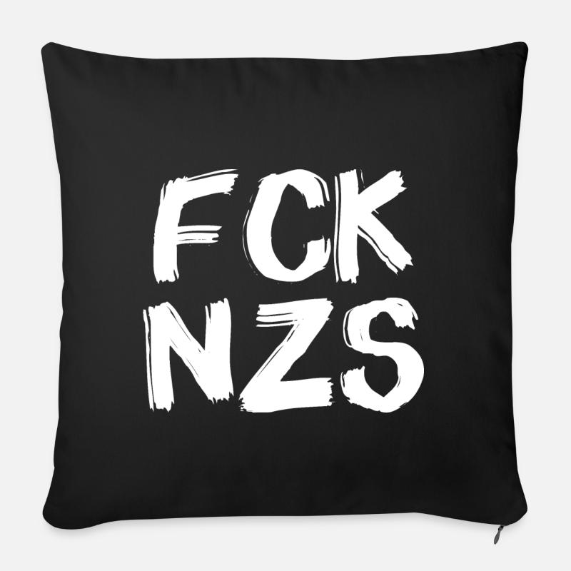FCK NZS W24 - Housse de coussin décorative 45 x 45 cm - noir