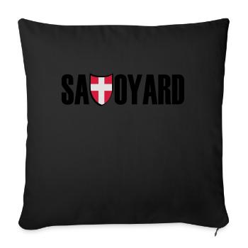 savoyard - Housse de coussin décorative 45 x 45 cm - noir - Devant