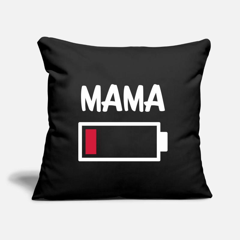Mama - battery is empty Sofa pillowcase 17,3'' x 17,3'' (45 x 45 cm)