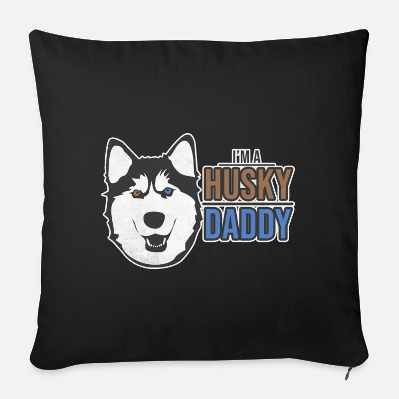 Husky - Sofakissenbezug 45 x 45 cm - Schwarz
