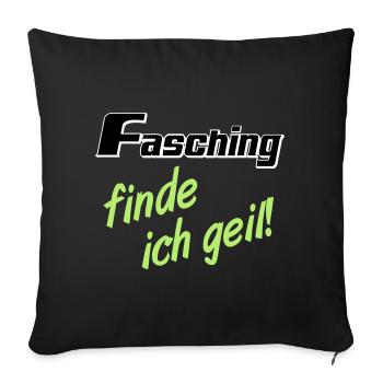Party Shirt ,Feiern , Karneval, Fasching geil(25) - Sofakissenbezug 45 x 45 cm - Schwarz - Vorne