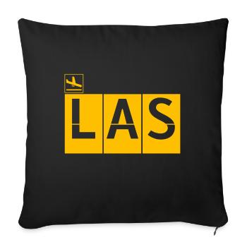 Las Vegas LAS - Housse de coussin décorative 45 x 45 cm - noir - Devant