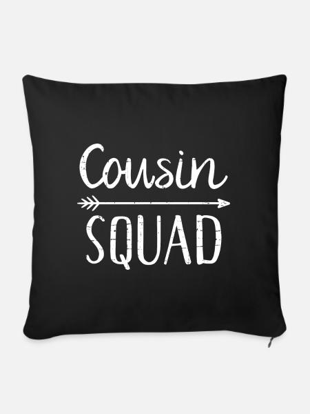 Cousin - Sofakissenbezug 45 x 45 cm - Schwarz