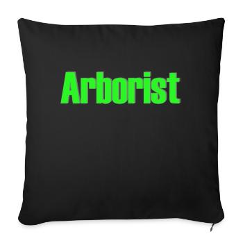 Arboriculteur - Housse de coussin décorative 45 x 45 cm - noir - Devant