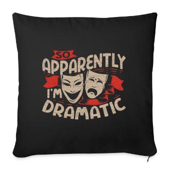 Musical Drama Theater - Sofakissenbezug 45 x 45 cm - Schwarz - Vorne