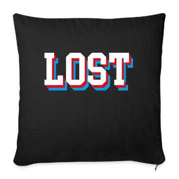 Mustard gas - Sofa pillowcase 17,3'' x 17,3'' (45 x 45 cm) - black - Front