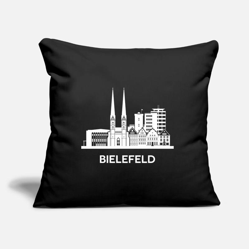 Bielefeld, white Sofa pillowcase 17,3'' x 17,3'' (45 x 45 cm)