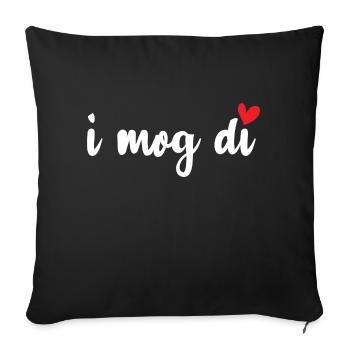 Lustiger Spruch Witzig Humor Geschenkidee - Sofakissenbezug 45 x 45 cm - Schwarz - Vorne