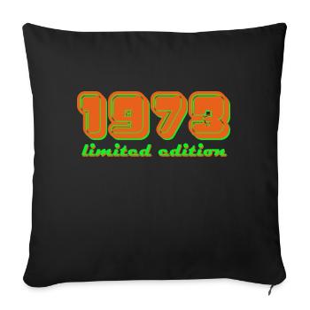 1973 - limited edition - Sofa pillowcase 17,3'' x 17,3'' (45 x 45 cm) - black - Front