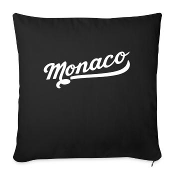 Monaco - Housse de coussin décorative 45 x 45 cm - noir - Devant