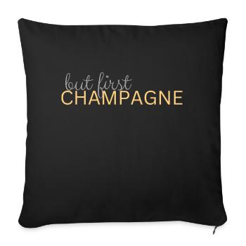 lustiges Statement Design - Sofakissenbezug 45 x 45 cm - Schwarz - Vorne