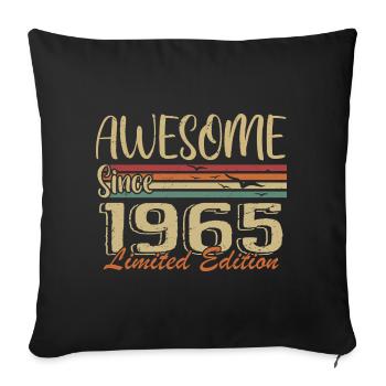 Legends Were Born In 1965 Vintage 1965 - Sofa pillowcase 17,3'' x 17,3'' (45 x 45 cm) - black - Front