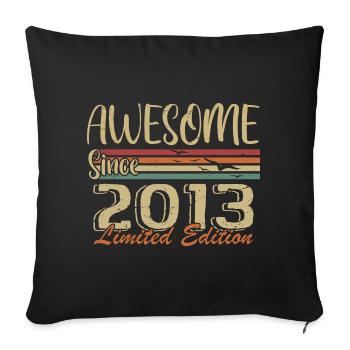 Legends Were Born In 2013 Vintage 2013 - Sofa pillowcase 17,3'' x 17,3'' (45 x 45 cm) - black - Front