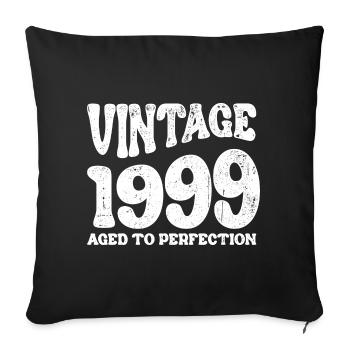 Millésime 1990 Vieilli à la perfection - Housse de coussin décorative 45 x 45 cm - noir - Devant
