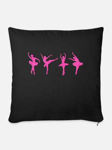 Ballett Ballett - Sofakissenbezug 45 x 45 cm - Schwarz
