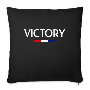 Victory - Sofa pillowcase 17,3'' x 17,3'' (45 x 45 cm) - black - Front