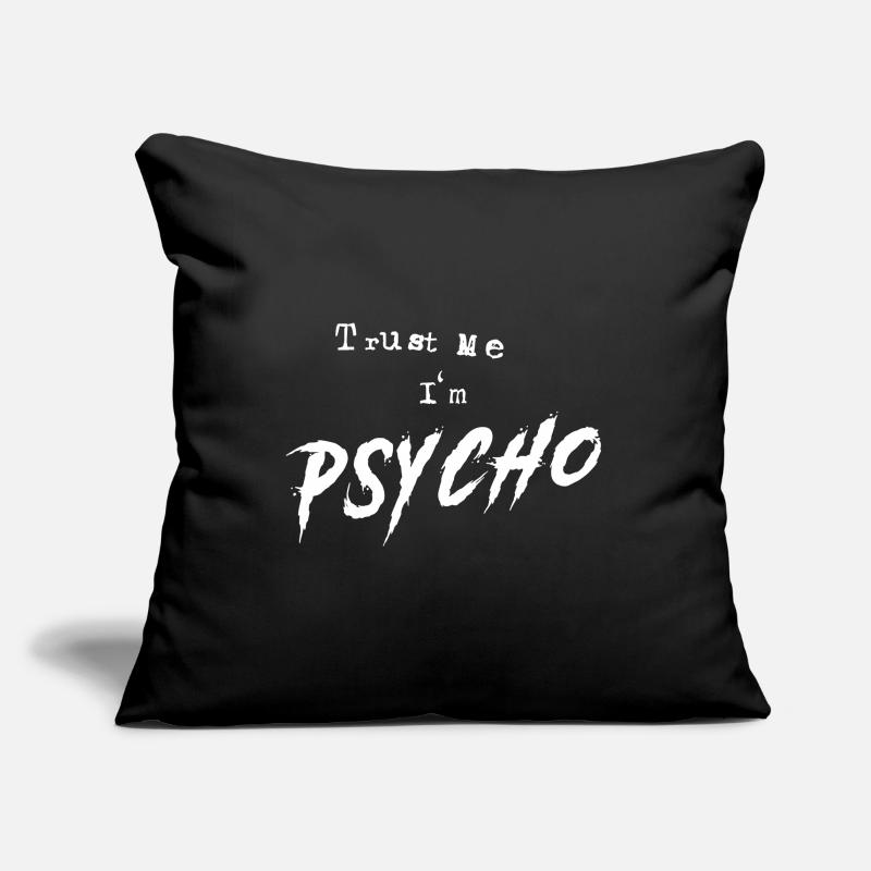 Psycho Housse de coussin décorative 45 x 45 cm