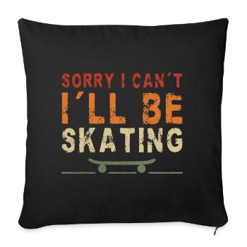 Skateboarding Skateboard Design For Skateboarder - Sofa pillowcase 17,3'' x 17,3'' (45 x 45 cm) - black - Front