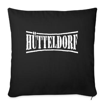 Hütteldorf Wien Rapid Ultras Fussball - Sofakissenbezug 45 x 45 cm - Schwarz - Vorne