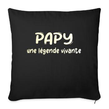 GRANDPA DAD GRANDPA HUMOR GRANDPA JOKE - Sofa pillowcase 17,3'' x 17,3'' (45 x 45 cm) - black - Front