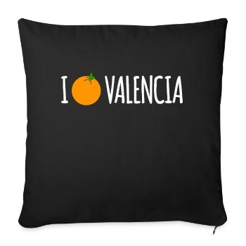 J’adore Valence - Housse de coussin décorative 45 x 45 cm - noir - Devant