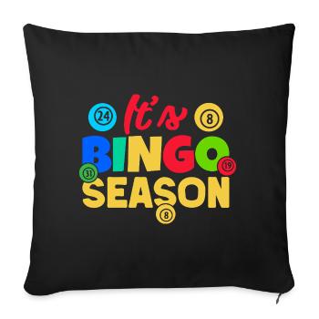 Bingo Game Season Bingo - Sofa pillowcase 17,3'' x 17,3'' (45 x 45 cm) - black - Front