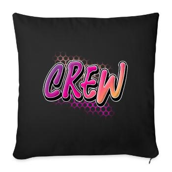 crew - Sofa pillowcase 17,3'' x 17,3'' (45 x 45 cm) - black - Front