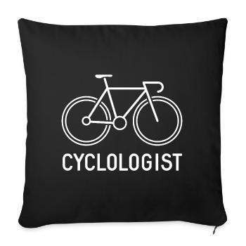 cyclologue - Housse de coussin décorative 45 x 45 cm - noir - Devant