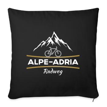 Alpe-Adria Bicycle - Sofa pillowcase 17,3'' x 17,3'' (45 x 45 cm) - black - Front