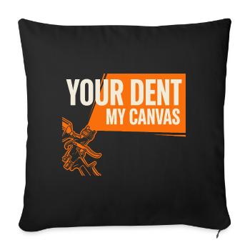 Car Body Workshop Car Body Technician - Sofa pillowcase 17,3'' x 17,3'' (45 x 45 cm) - black - Front