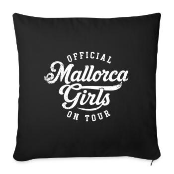 Malle 2026 Mallorca Girls on Tour 2026 - Sofa pillowcase 17,3'' x 17,3'' (45 x 45 cm) - black - Front