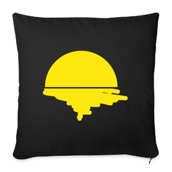 Performance artistique Sun - Housse de coussin décorative 45 x 45 cm - noir - Devant