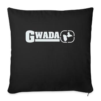 gwada_08 - Housse de coussin décorative 45 x 45 cm - noir - Devant