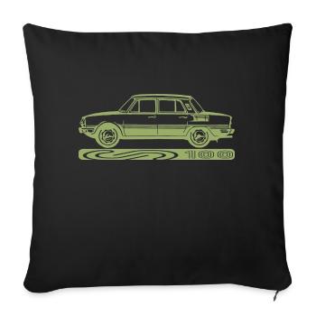 Skoda S100 Neu - Sofakissenbezug 45 x 45 cm - Schwarz - Vorne