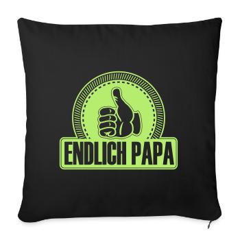 Finally, I like my thumbs up - Sofa pillowcase 17,3'' x 17,3'' (45 x 45 cm) - black - Front