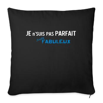 Not Perfect but Fabulous 2 - Sofa pillowcase 17,3'' x 17,3'' (45 x 45 cm) - black - Front
