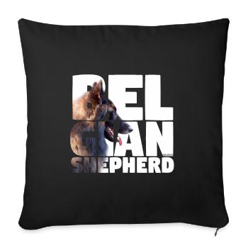 NASSU Belge 01 - Housse de coussin décorative 45 x 45 cm - noir - Devant