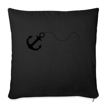 anker black - Sofa pillowcase 17,3'' x 17,3'' (45 x 45 cm) - black - Front