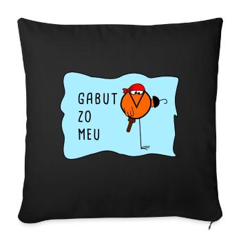 Gabut Zo Meu Accessoires - Housse de coussin décorative 45 x 45 cm - noir - Devant