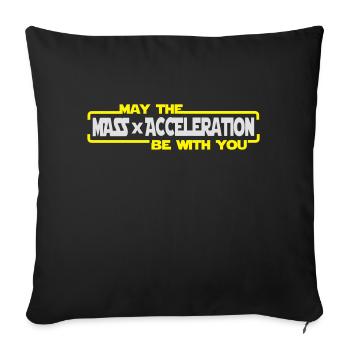 May the Force be with you - Sofa pillowcase 17,3'' x 17,3'' (45 x 45 cm) - black - Front