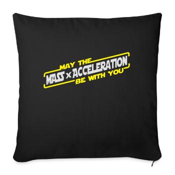 May the Force be with you - Sofa pillowcase 17,3'' x 17,3'' (45 x 45 cm) - black - Front