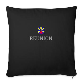 Reunion - Housse de coussin décorative 45 x 45 cm - noir - Devant