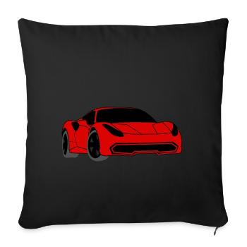 automobile - Sofa pillowcase 17,3'' x 17,3'' (45 x 45 cm) - black - Front