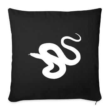 Anakonda Würgeschlange Geschenk Amazonas Schlangen - Sofakissenbezug 45 x 45 cm - Schwarz - Vorne