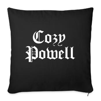 Gemütlicher Powell - Sofakissenbezug 45 x 45 cm - Schwarz - Vorne