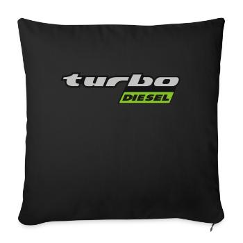 Turbo Diesel - Late - Sofa pillowcase 17,3'' x 17,3'' (45 x 45 cm) - black - Front