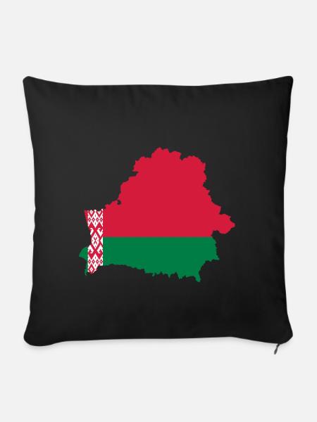 belarus - Sofakissenbezug 45 x 45 cm - Schwarz