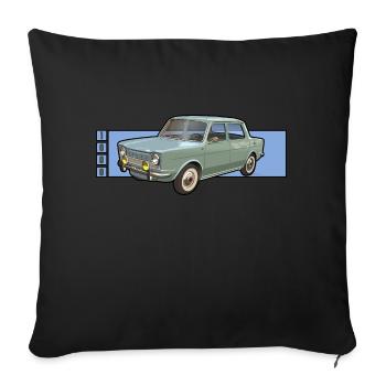 Classic car - Sofa pillowcase 17,3'' x 17,3'' (45 x 45 cm) - black - Front